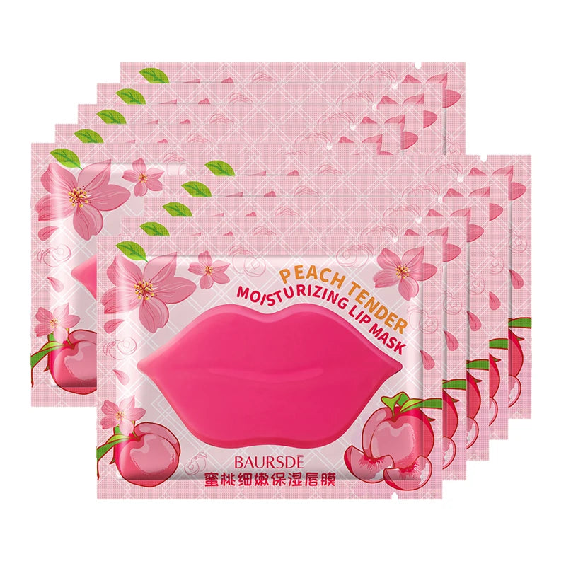 5/10pcs/lot Collagen Nourishing Lip Mask  Moisturizing Fruits Essence Firming Anti Wrinkle Lip Patch Skin Care