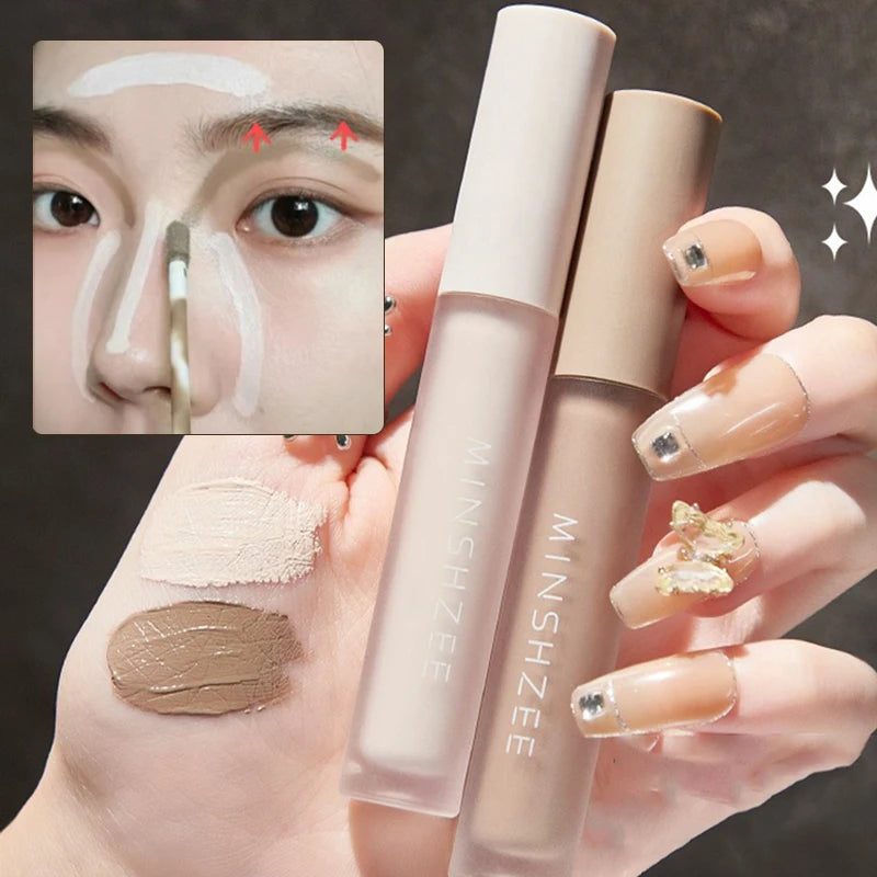 Contouring Liquid Cement Grey Stick Nose Shadow Three-dimensional Liquid Highlighter Shadow Bronzers Face Makeup Repair