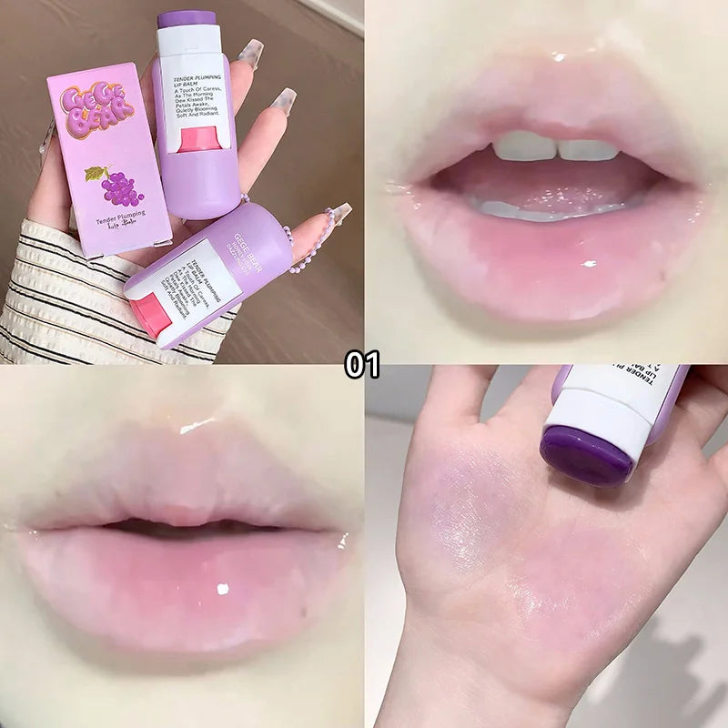 Gegebear Delicate and Moisturizing Lip Balm, Colorless Lip Care, Summer Moisturizing and Hydrating, Lipstick Primer, Lip Balm for Beauty, Moisturizing and Repairing, Anti-Dry and Anti-Cracking, Refreshing and Non-Sticky, Long