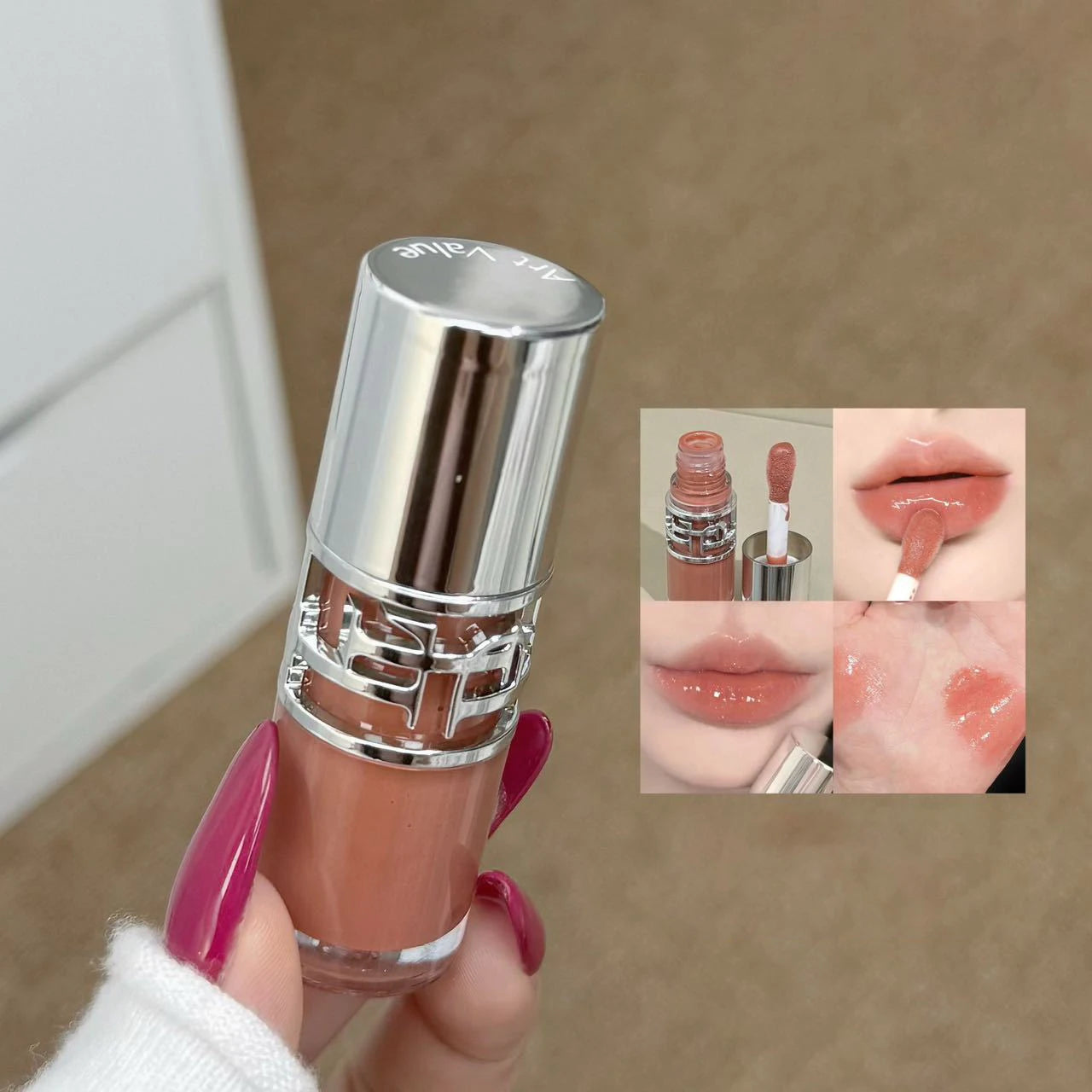Transparent Moisturizing Lip Gloss Hydrating Drying Lips Mirror Lipstick Makeup Crystal Lip Oil Mirror Lip Glaze Tinted Plumper