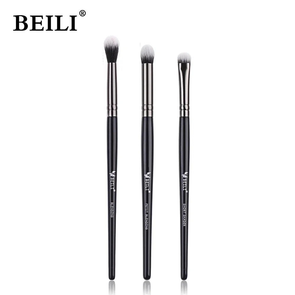 3pcs Makeup Brush Set,Blade eyeliner brush fine oblique head eyebrow brush outline eyeliner ultra-thin eye shadow brush makeup b