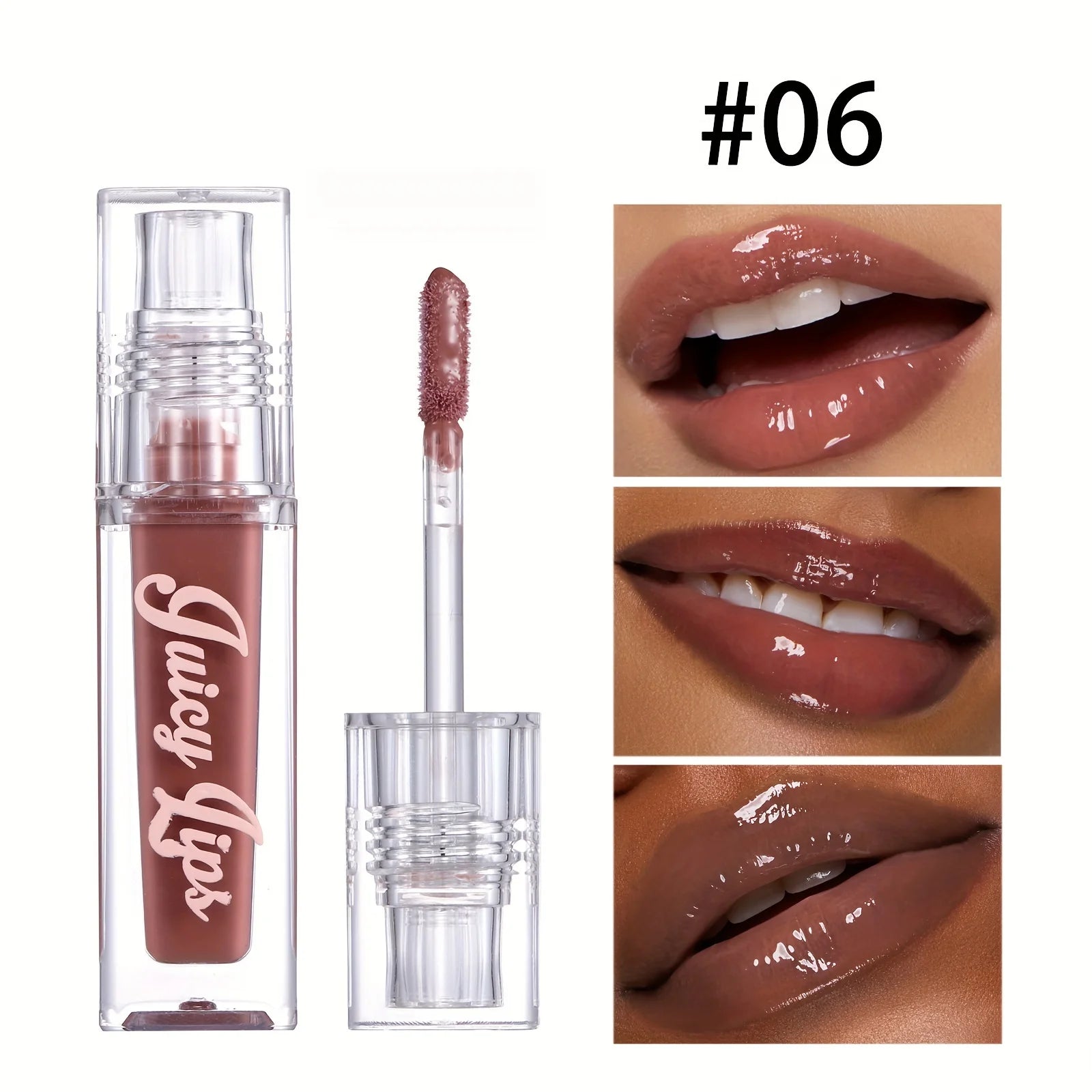 Hydrating Crystal Lip Oil - Plumping & Moisturizing Gloss Tinted