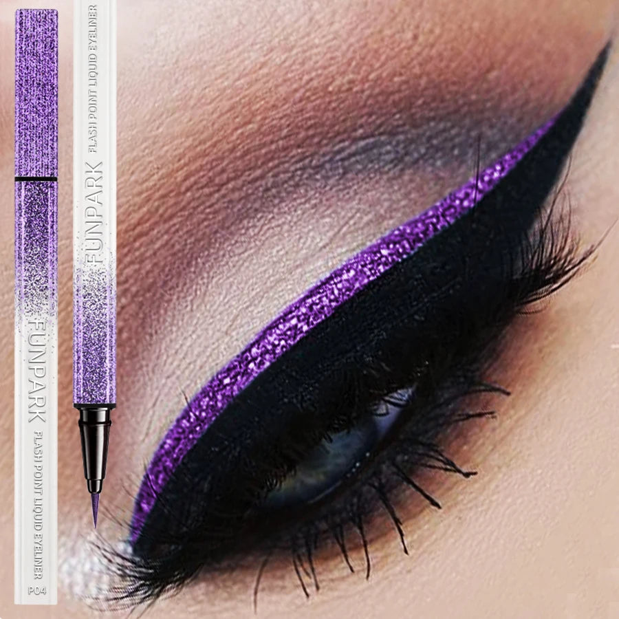 Metallic Liquid Eyeliner - Waterproof Shiny Pearlescent 0.6ml