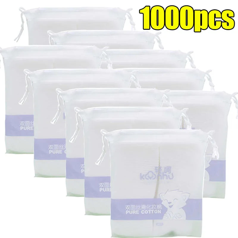 Disposable Makeup Remover Cotton Pads Double Sided Facial Cleaning Removal Cotton Wipes Soft Cosmetics Women Skin Care Tools