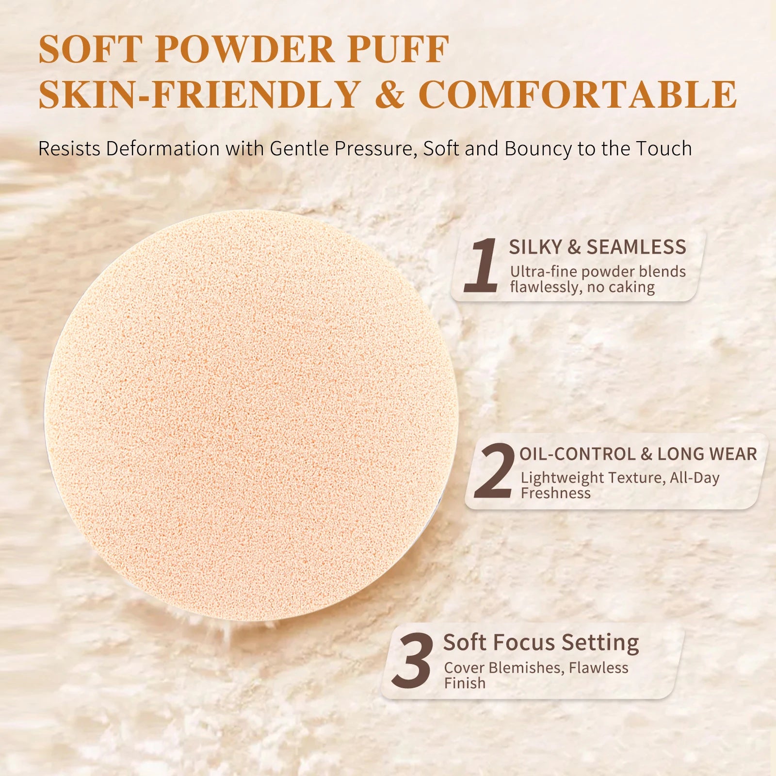 Snail Water Transparent Double Layer Powder Lightweight Without Caking Both Setting and Touch-Up Makeup