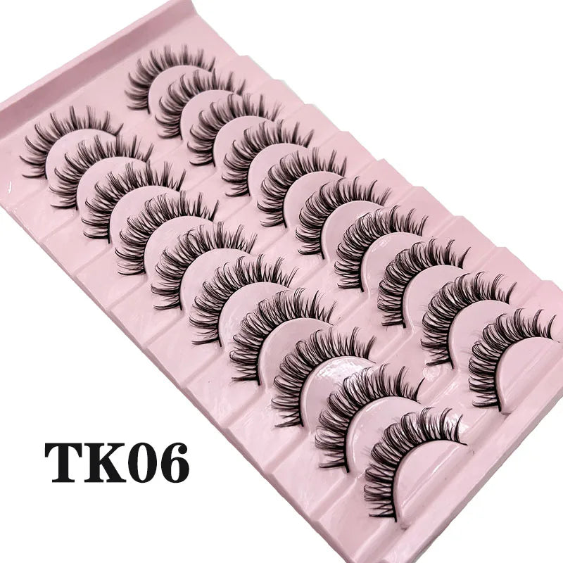 Russian Strip Lashes Makeup Lashes 25mm 3D Mink Volume Fluffy Natural False Eyelashes Thick Dramatic Mink Eyelashes Wholesale