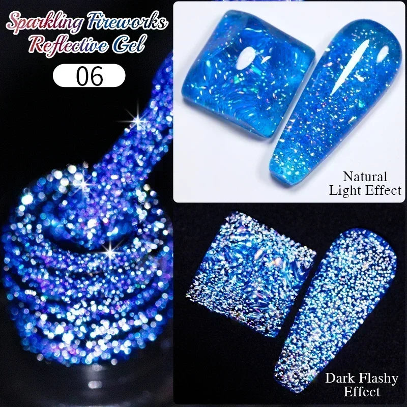 PUETNE 7.5ML Amber Moonlight Cat Magnetic Gel Nail Polish Winter Nails Jelly Glass Cat Eye Soak Off UV Semi-Permanent Varnish