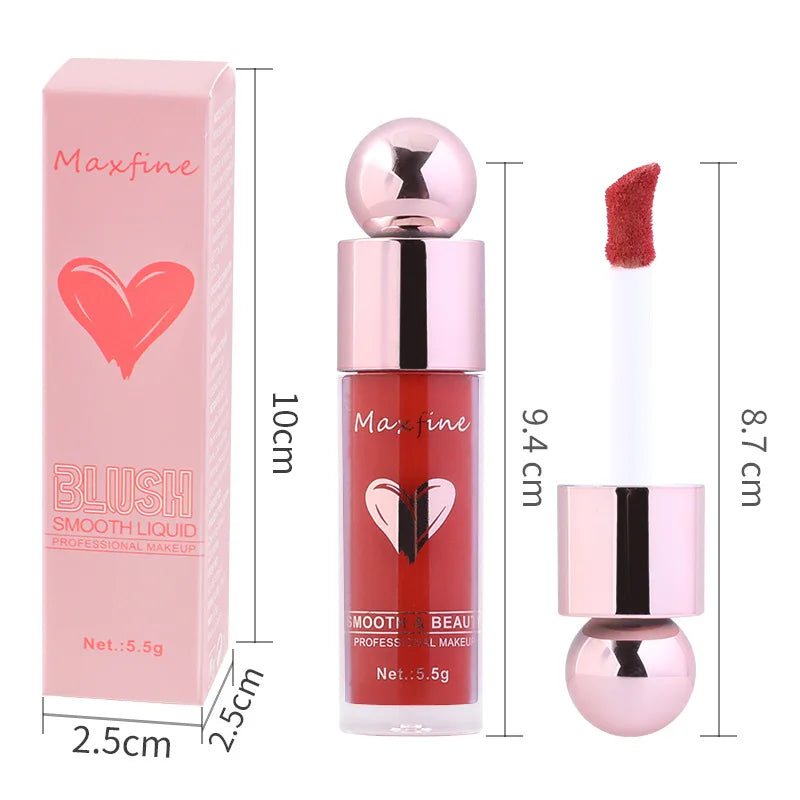 Multifunctional Liquid Blush with Smooth Texture Long Lasting Pigmentation Hydrating Formula and High Light Effect for Makeup
