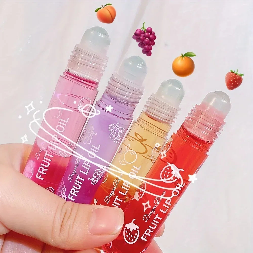 Fresh Fruit Roll-on Lip Oil - Grape Moisturizing Gloss