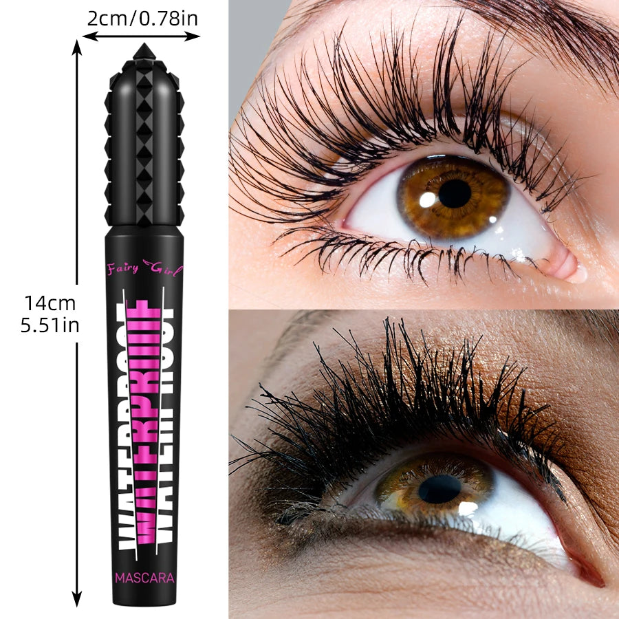 Black Waterproof Mascara - 4D Lengthening & Curling Effect