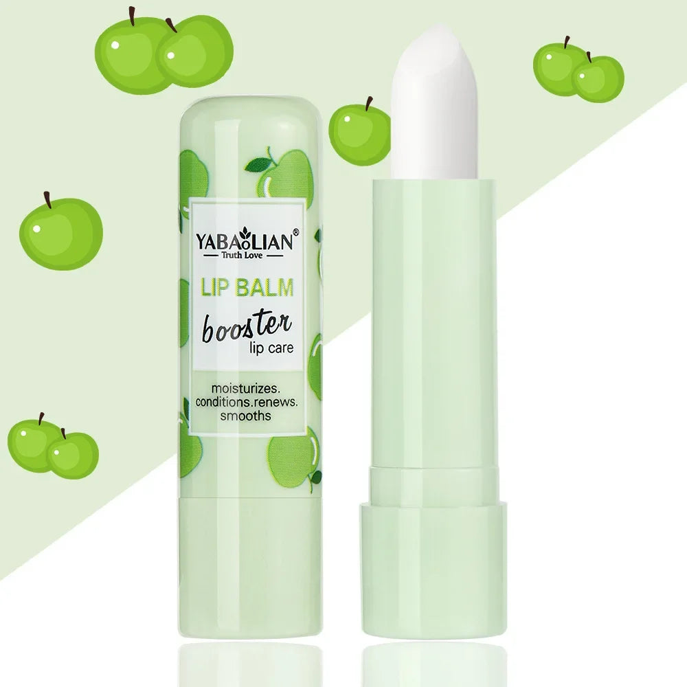 Natural Fruit Lip Balm Long Lasting Moisturizing Nourishes Reduce Lip Line Anti Aging Anti-drying Hydration Lips Care Lipstick
