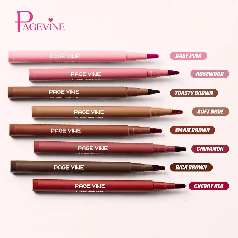 Waterproof Lipliner Pencil Matte Lip Liner Pen Outline Lip Shape High Color Rendering Moisturizing Long-Lasting Cosmetics
