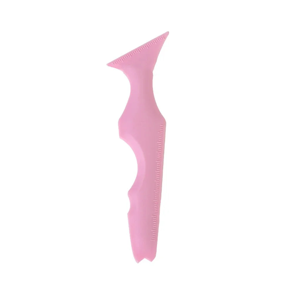 CNK  5 in 1 Silicone Beauty Ruler Reusable Eyeliner Stencils Winged Tip Eyeliner Aid Eyebrow Stencil Multi-Purpose Makeup Tool
