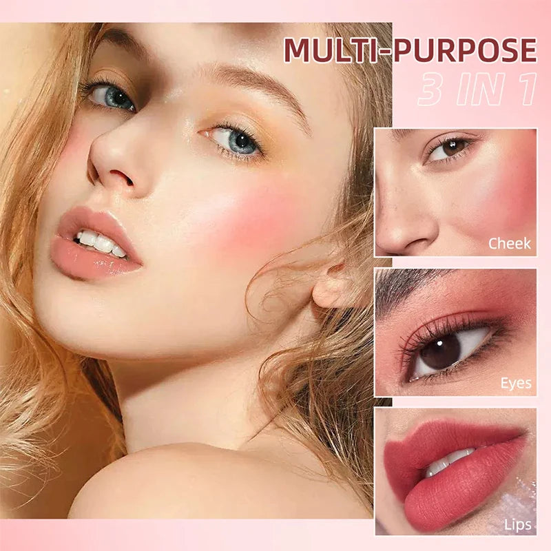 4 Color Liquid Blush 5ml Long-Lasting & Blendable Vegan Cheek TintNatural Flush to Bold Glow | Dewy & Matte Finish Face Makeup