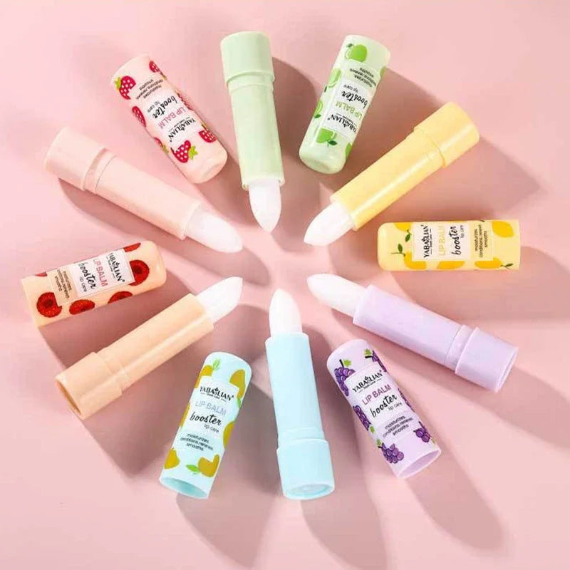 Natural Fruit Lip Balm Long Lasting Moisturizing Nourishes Reduce Lip Line Anti Aging Anti-drying Hydration Lips Care Lipstick