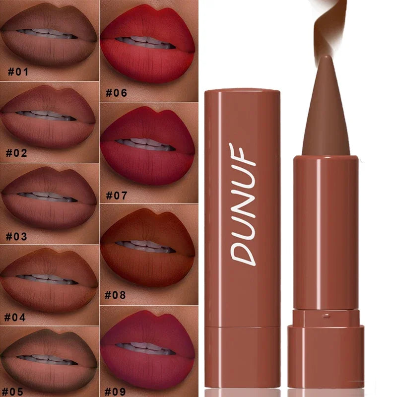 Nude Brown Lip Liner Pencil Velvet Matte Lipstick Lasting Waterproof Rendering Non-stick Cup Makeup Lips Liner Woman Cosmetics