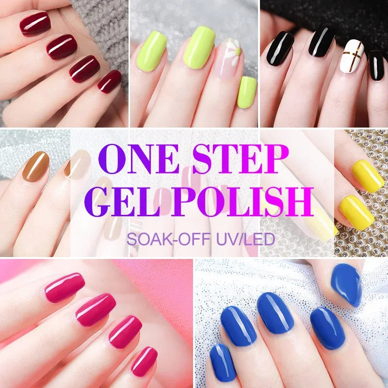 VENALISA 3-in-1 UV Gel Polish One-Step Gel Lacquer Organic Soak off Nail Art Varnish for LED/UV Light New Arrival Nail Salon