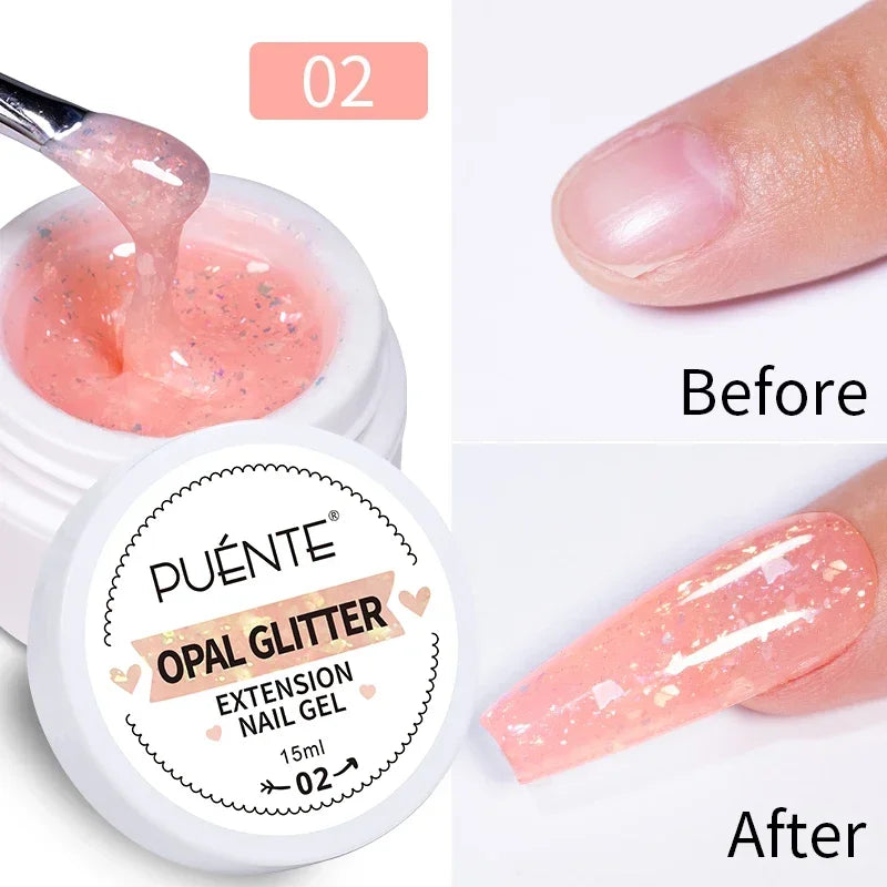 PUENTE 5ml Metallic Painting Liner Gel Polish Bright Mirror Effect Semi-Permanent UV Nail Varnish For Stunning French Nail Art