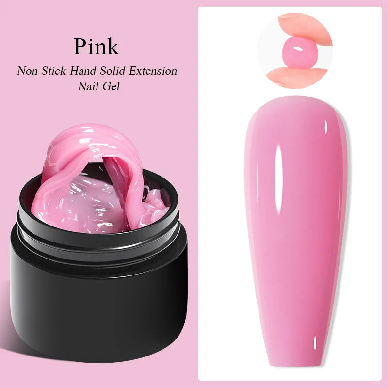 Milky White Nail Extension Gel Clear Nude Building UV Gel For Nails Finger Extensions Form Tips French Nails Manicure Nail Art