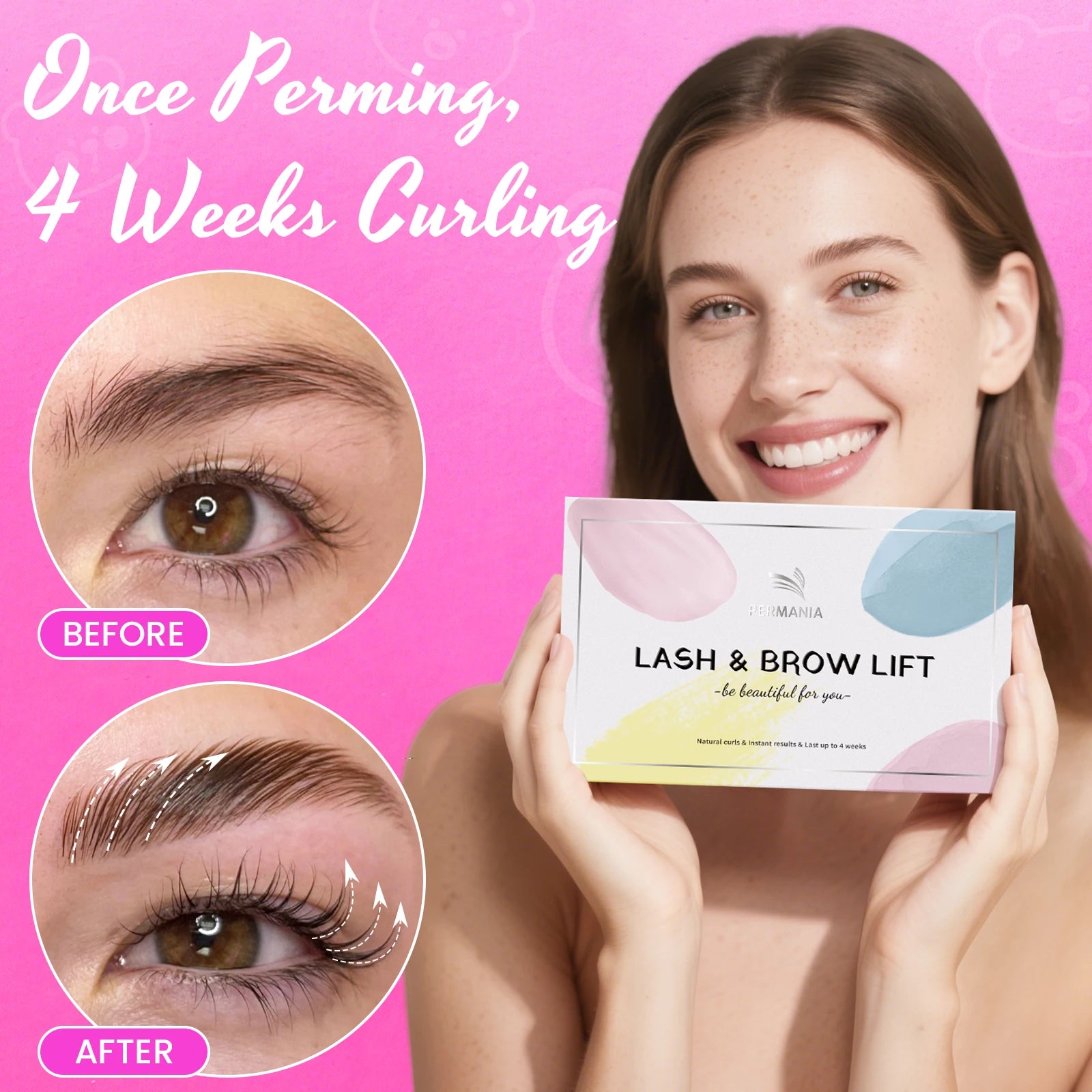 Permania Lash Lift and Brow Lamination Kit - Eyelash Perm Kit