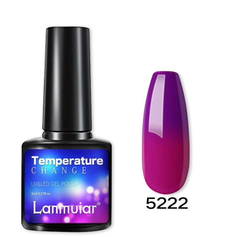 Temperature Color Changing Thermal Nail Polish Fast Drying Water-based Gradient Nail Varnish Manicure Supplies Nail Art