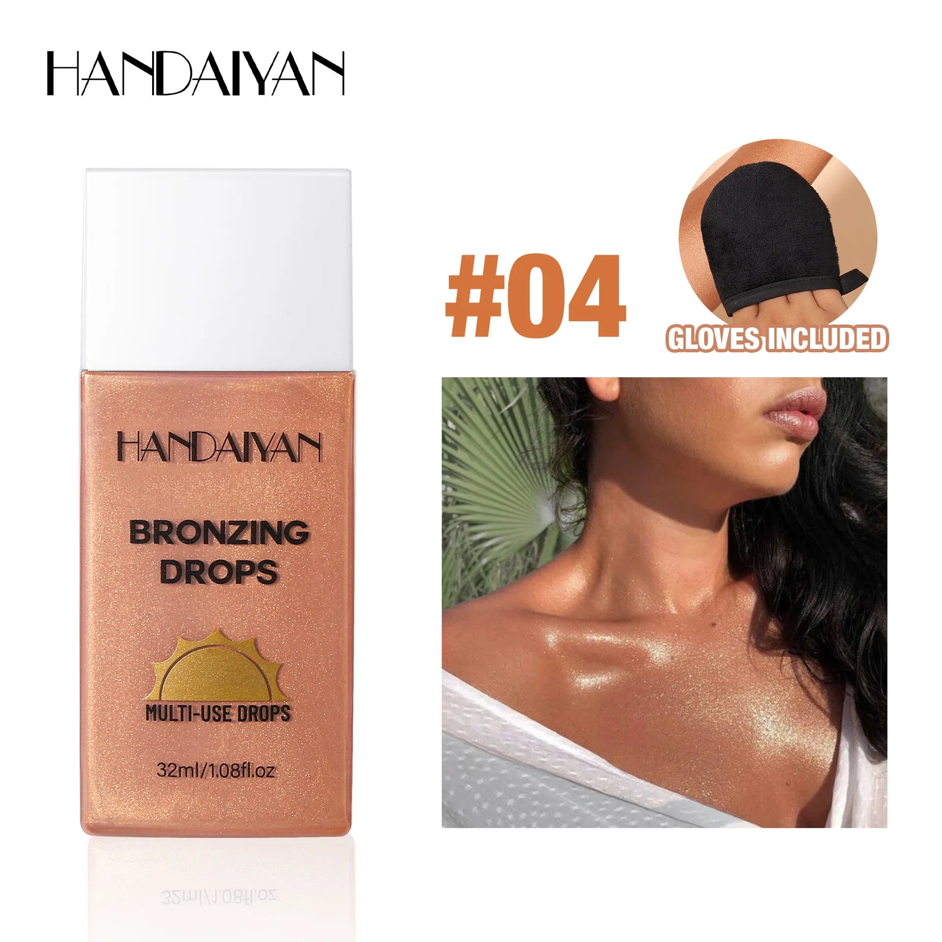 Matte Bronzer Liquid Makeup Waterproof Tanning Cream Body Oil Control Moisturizer Pearlescent Shine For Silky Skin Finish