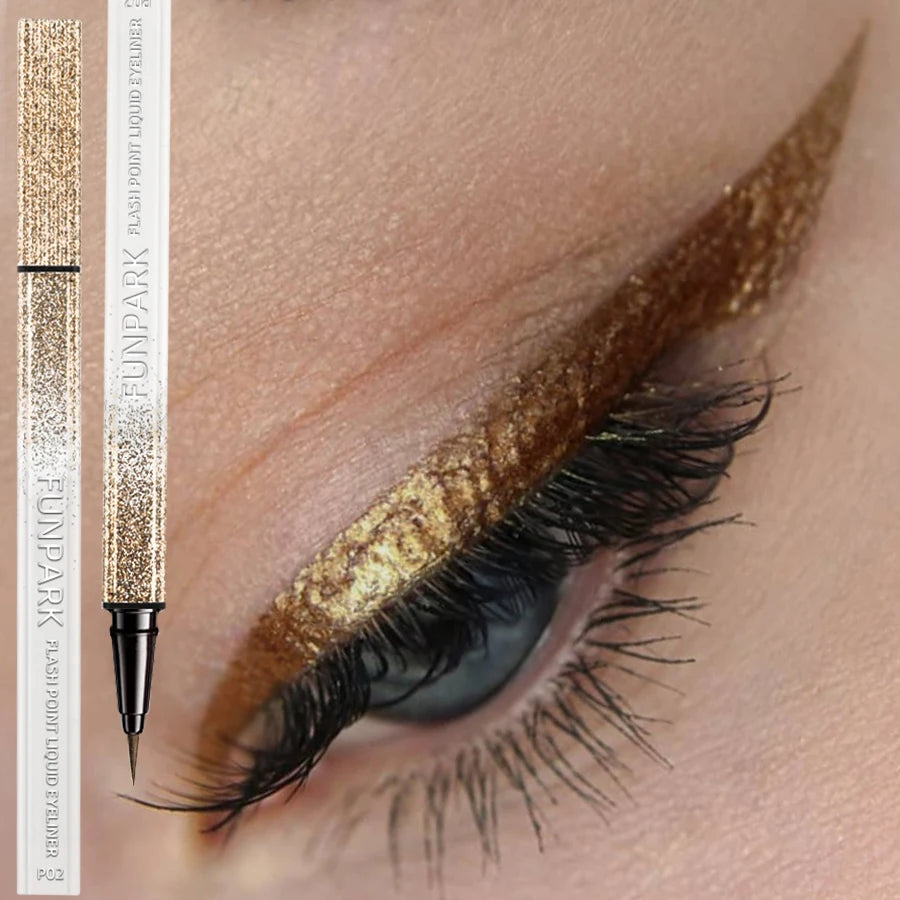 Metallic Liquid Eyeliner - Waterproof Shiny Pearlescent 0.6ml