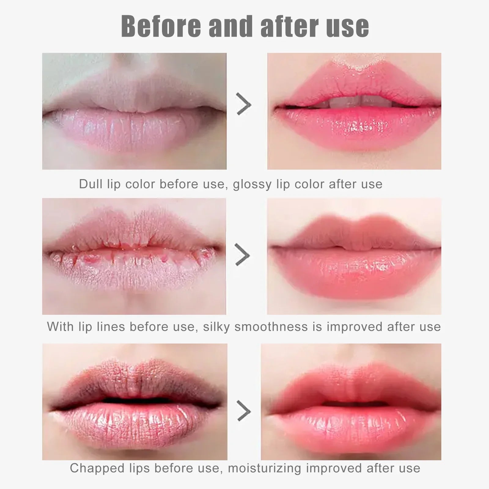 EELHOE Cherry Nourishing Lip Mask Fade Lip Lines Improve Dry Repair Cracks Smoothing Lip Patches Moisturizing Skincare Mask 5pcs