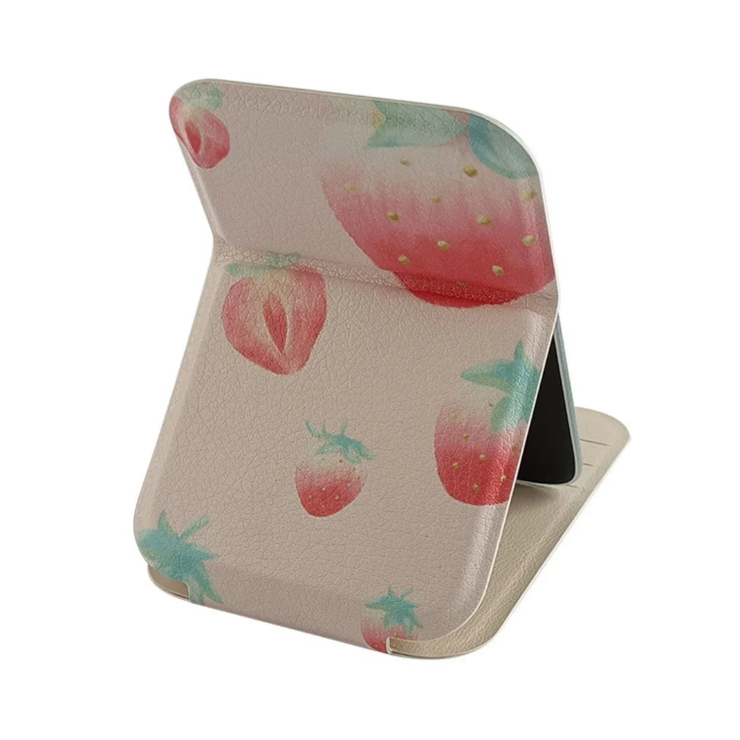 Folding makeup mirror, mini portable mirror, cute handheld makeup mirror, portable desktop dressing mirror, a gift for girls