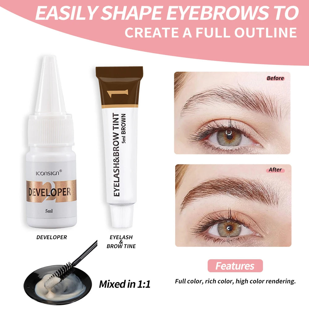 ICONSIGN Lash Lift and Tint Kit - Eyelash Perm and Brow Dye Kit