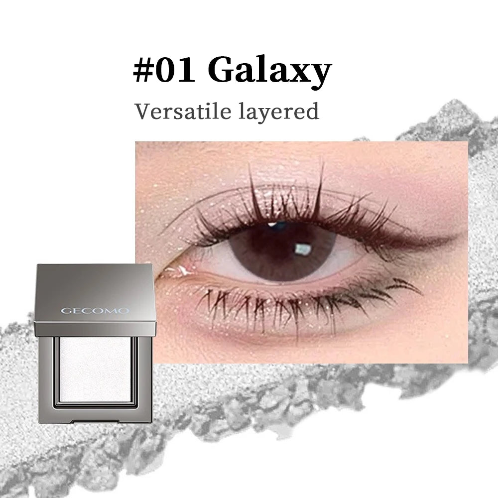 Single Color Eye Shadow Pearlescent Fine Shimmer Long-lasting Makeup Color Delicate Powder Eye Shadow Palette