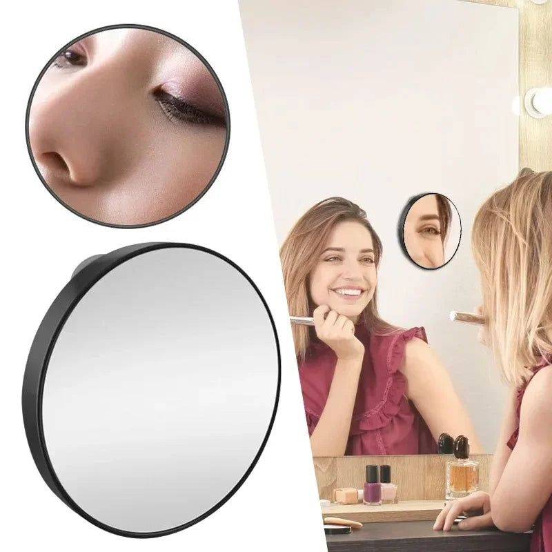 5X/10X/15X Magnifying Mirror with Suction Cup Round Cosmetics Makeup Mirror Shaving Bedroom Compact Magnification Vanity Mirrors