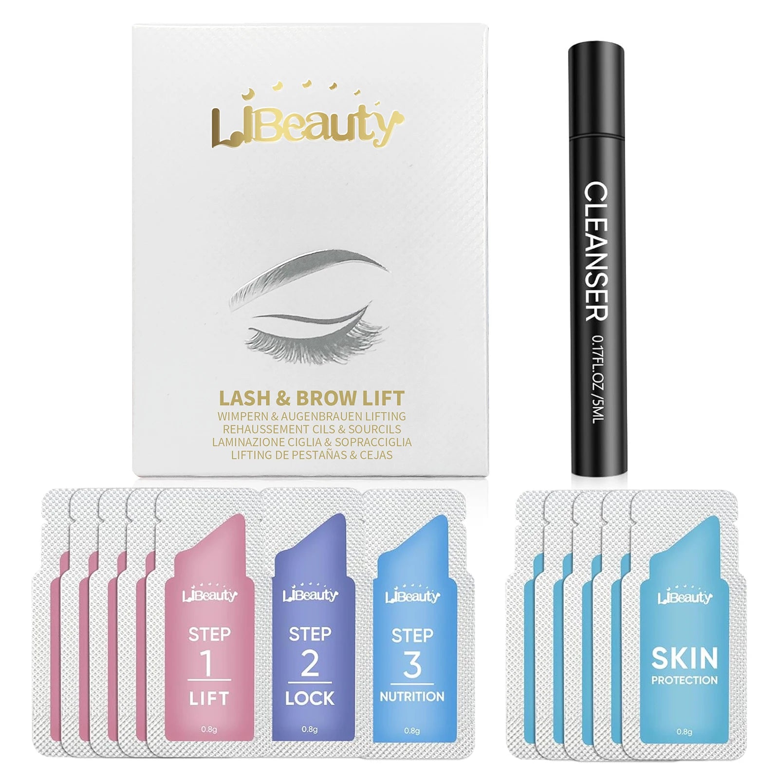 Libeauty Brow Lamination and Lash Lift Kit - 20 Individual Sachets