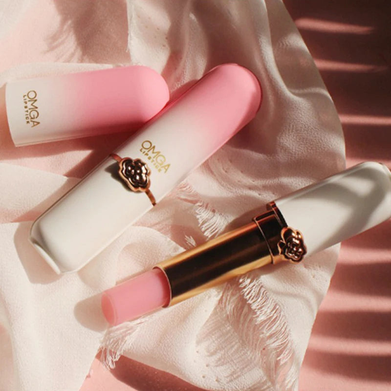 Peach Color Change Lipstick Non-Stick Cup Jelly Lipstick Moisturizing Moisturizing Color Change Lip Balm Warm Change Lip Balm