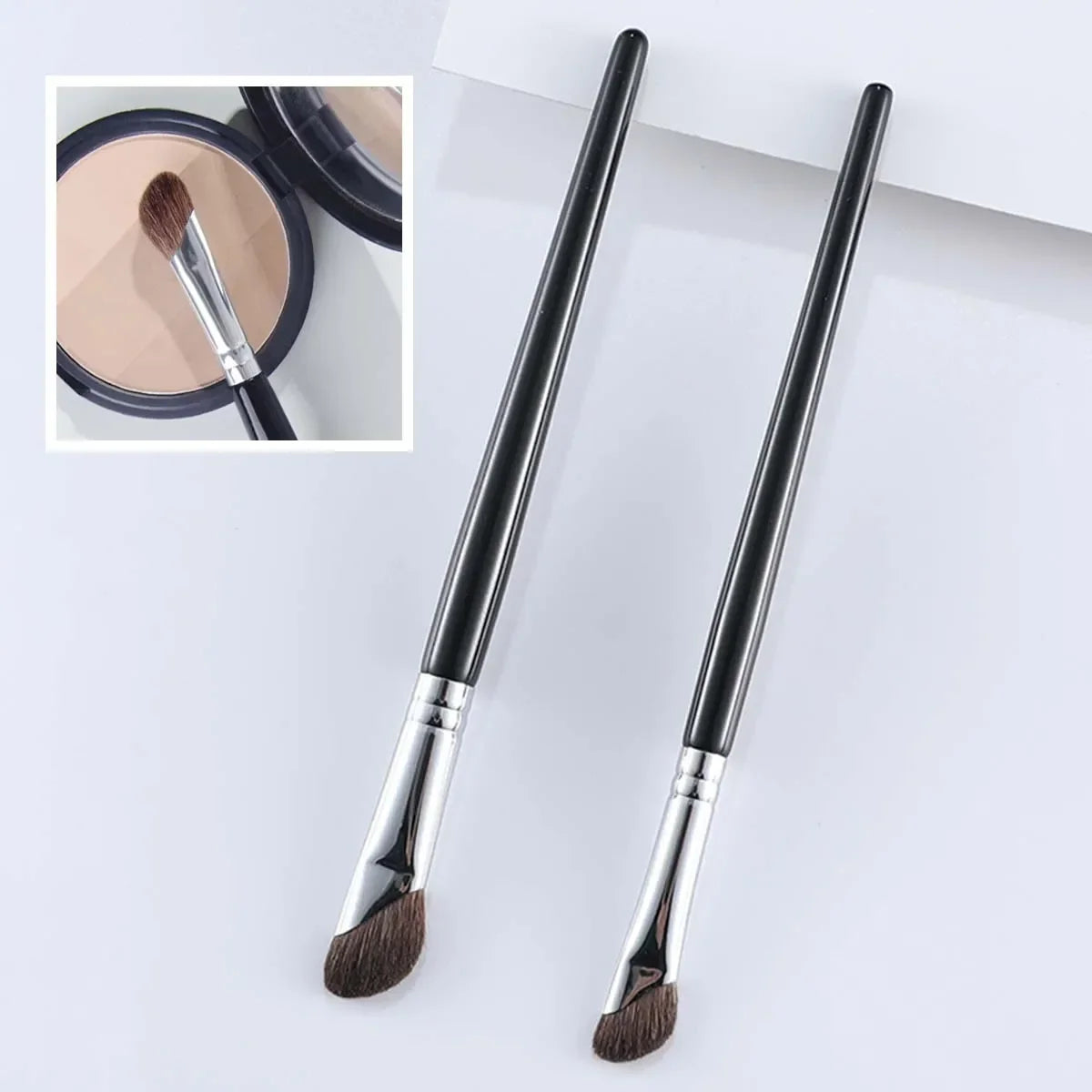 3D Contour Nose Shadow Brush - Angled Eyeliner Wand, Portable travel,Highlighter Makeup Brush,Beginner Professional Makeup Tools