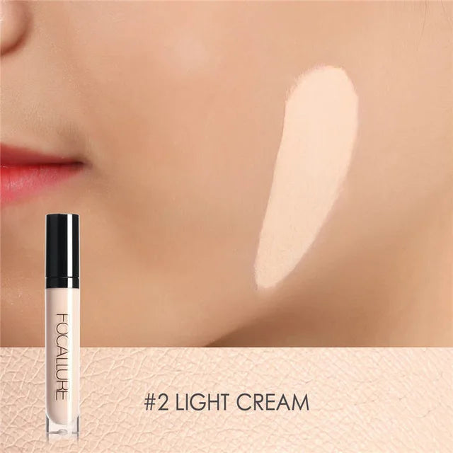 Wholesale FOCALLURE 7 Colors Face Concealer Waterproof Full Coverage Moisturizing Smooth Liquid Foundation Makeup Cosmetics