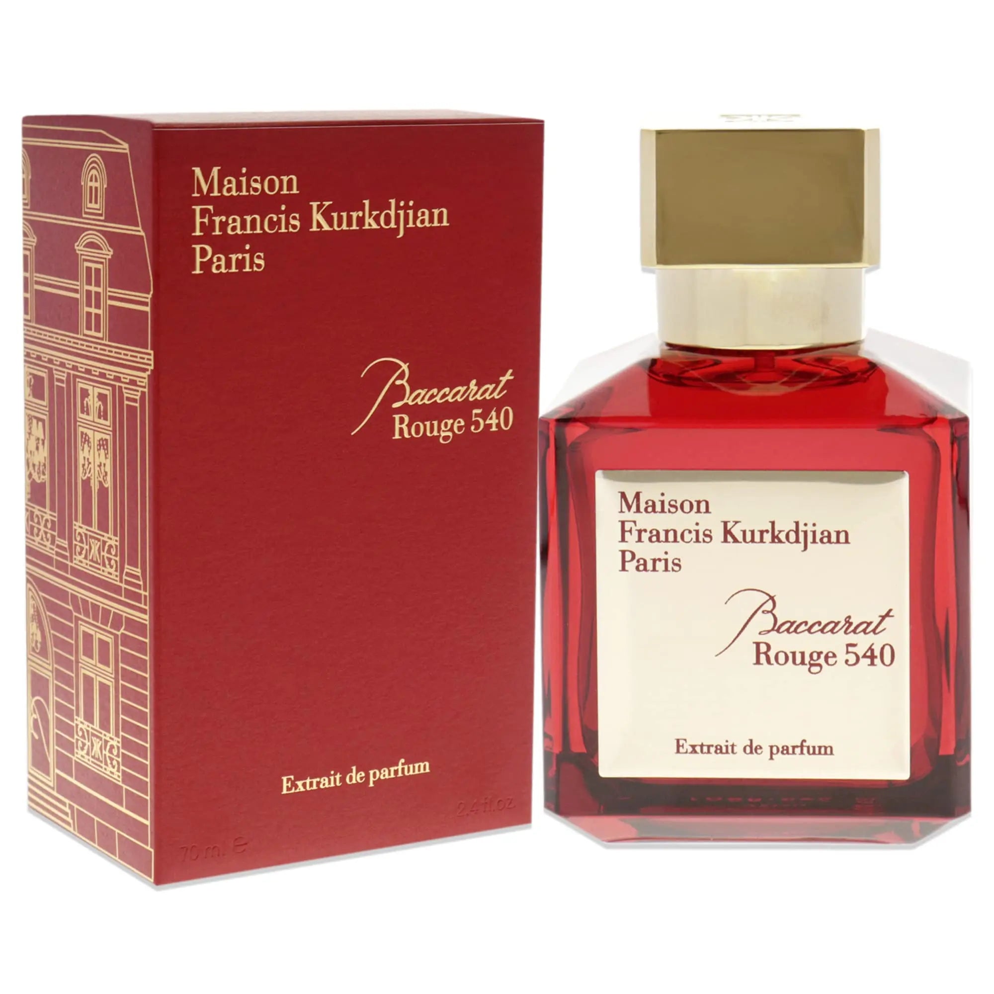 Maison Francis Kurkdjian Baccarat Rouge 540 Pure Perfume 70ML Cologne Long-lasting Fragrance Natural Perfume Persistence Arabic