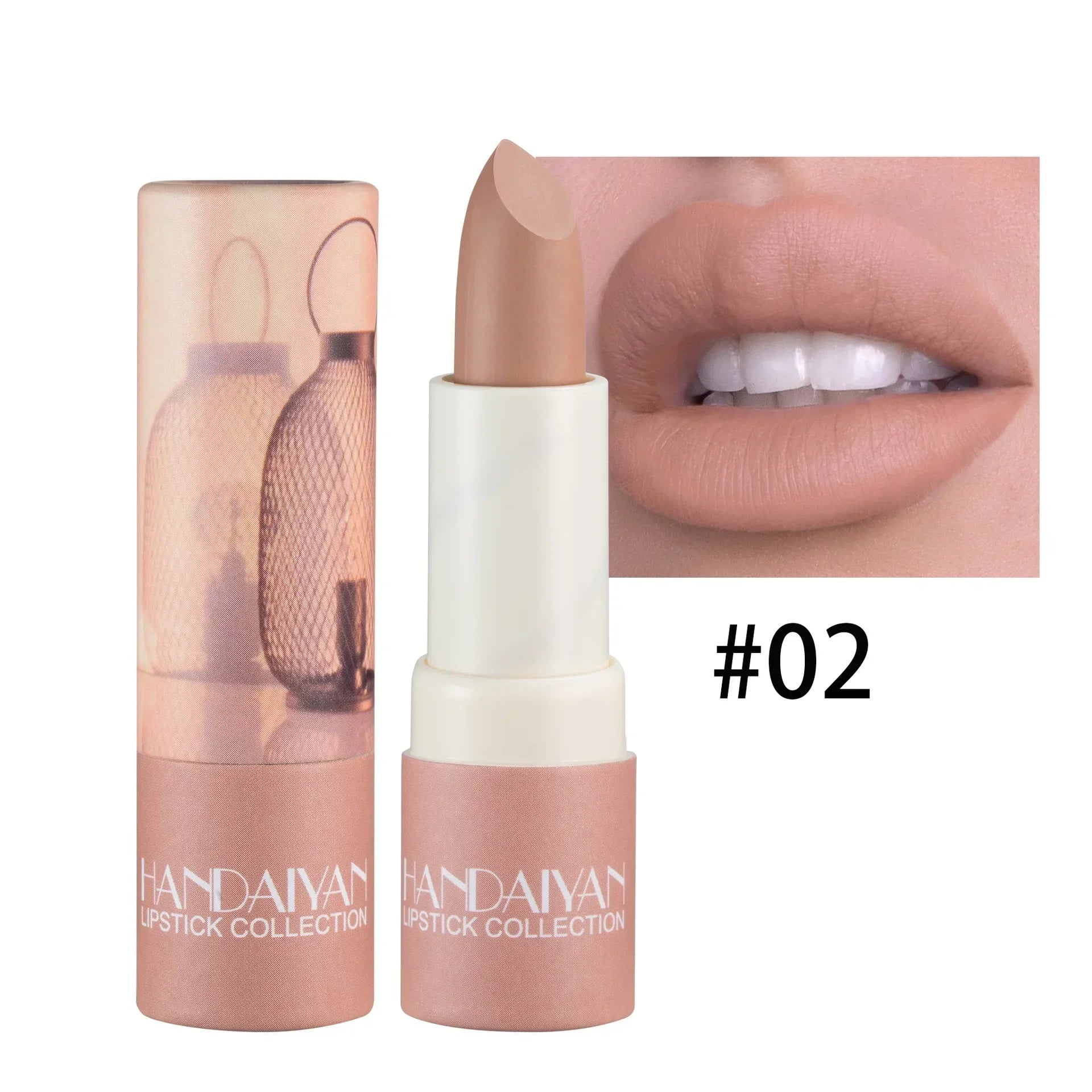 Lipstick Velvet Matte New Nude Moisturizing Tint Lip Balm Cream Pigment 8-color Luxury Lip Makeup Waterproof Cosmetic