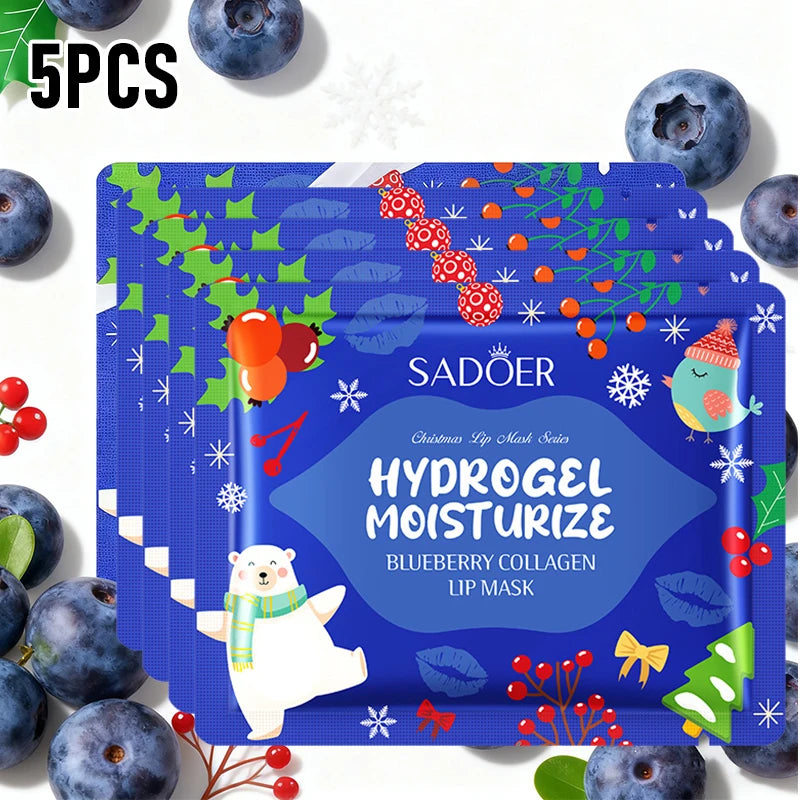 Gel Collagen Lip Mask Crystal Lip Pads For Moisturizing, Anti-Wrinkle, Firms & Hydrates Lips remove lip lines For Christmas