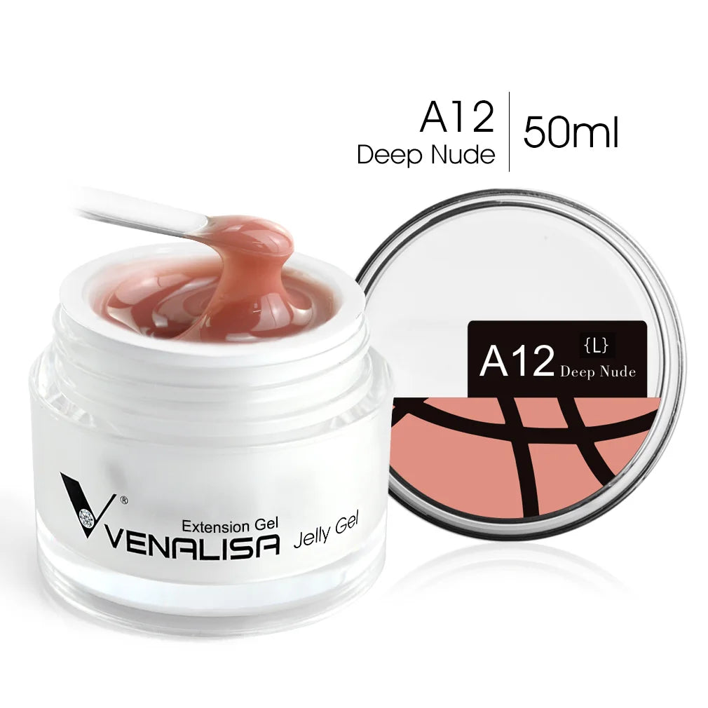 50ml VENALISA Builder UV Contruction Gel Jelly Gel Nude Skin Collection Nail Form Keep Nail C Arc Soak Off UV LED Camouflage Gel