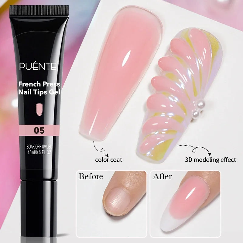 PUENTE Fruit Series Cat Magnetic Gel Nail Polish Summer Green Purple Pink Cat Eye Nail Gel Soak Off UV Semi-Permanent Varnish