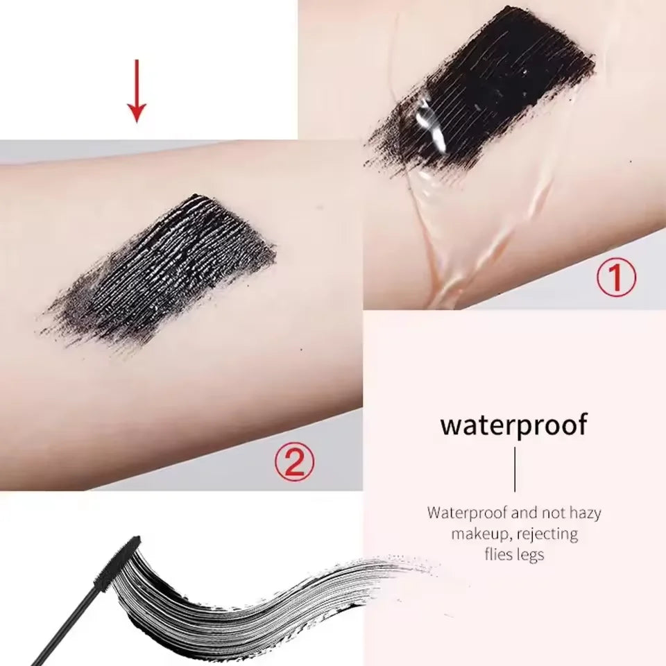 Waterproof Lengthening Mascara - Black Silk Fiber Formula