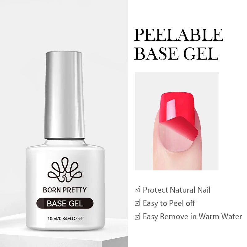 BORN PRETTY 10ml Sliver Carat Mirage Reflective Glitter Gel Nail Polish Sparkling Ultra Shine Soak Off UV Nail Art Gel Varnish
