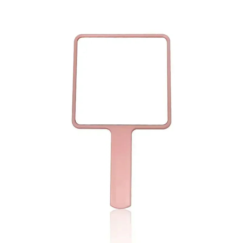 Eyelash Extension Handheld Makeup Mirror Square Makeup Vanity Mirror with Handle Hand Mirror SPA Salon Compact Mirrors