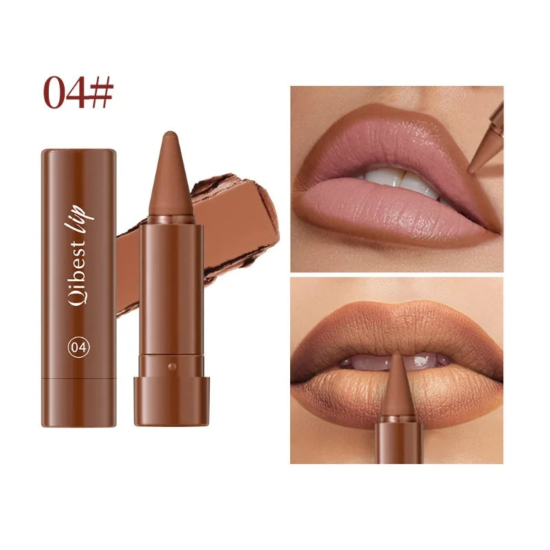 Tapered Lip Liner Pencil Set Matte Red Brown Velvet Lipstick Lasting Waterproof Non Sticky Contouring Tint Lipliner Lip Makeup