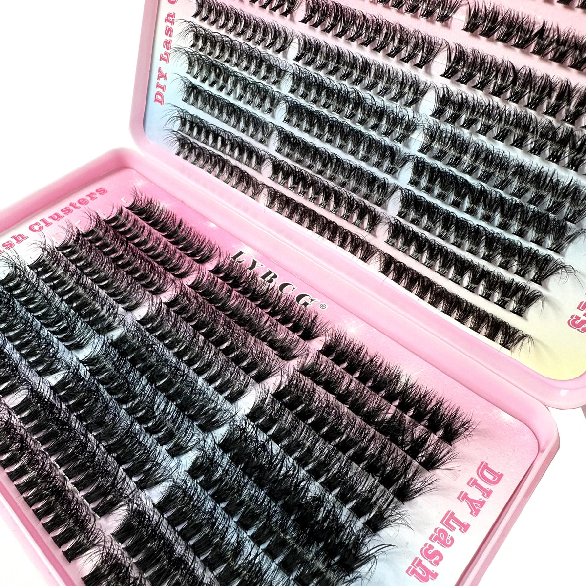 54Row 30D-100D 5D Fluffy Thick Lashes Clusters 9-16mmMix Wispy Individual Lashes Extensions Clusters DIY Makeup False Eyelashes