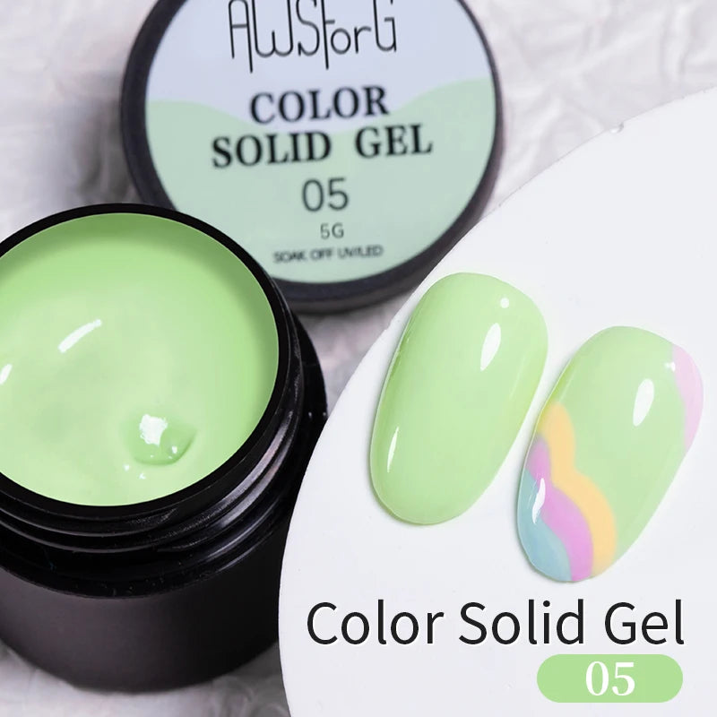 AWStorG 5ML Super Silver Metallic Gel Nail Polish Metal Effect Painting Gel Chromes Varnis Semi Permanent for Nail DIY