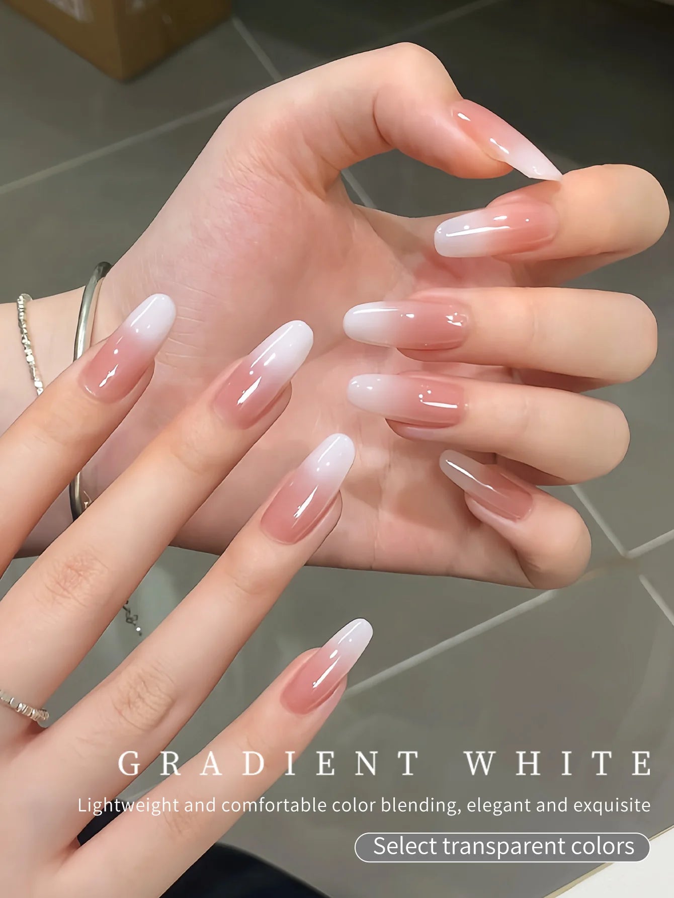 2Pc 12ml Milky White Gel Nail Polish Nail Polish Natural Color Translucent Jelly Soak Off LED Clear Coat Soap Nails Art White