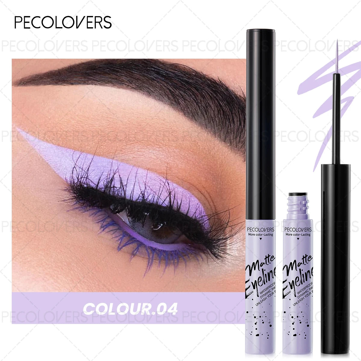 1PC Colorful Liquid Eyeliner, Waterproof, Precise Line, High Color Payoff, Quick Drying, Perfect for Christmas and Holiday Party
