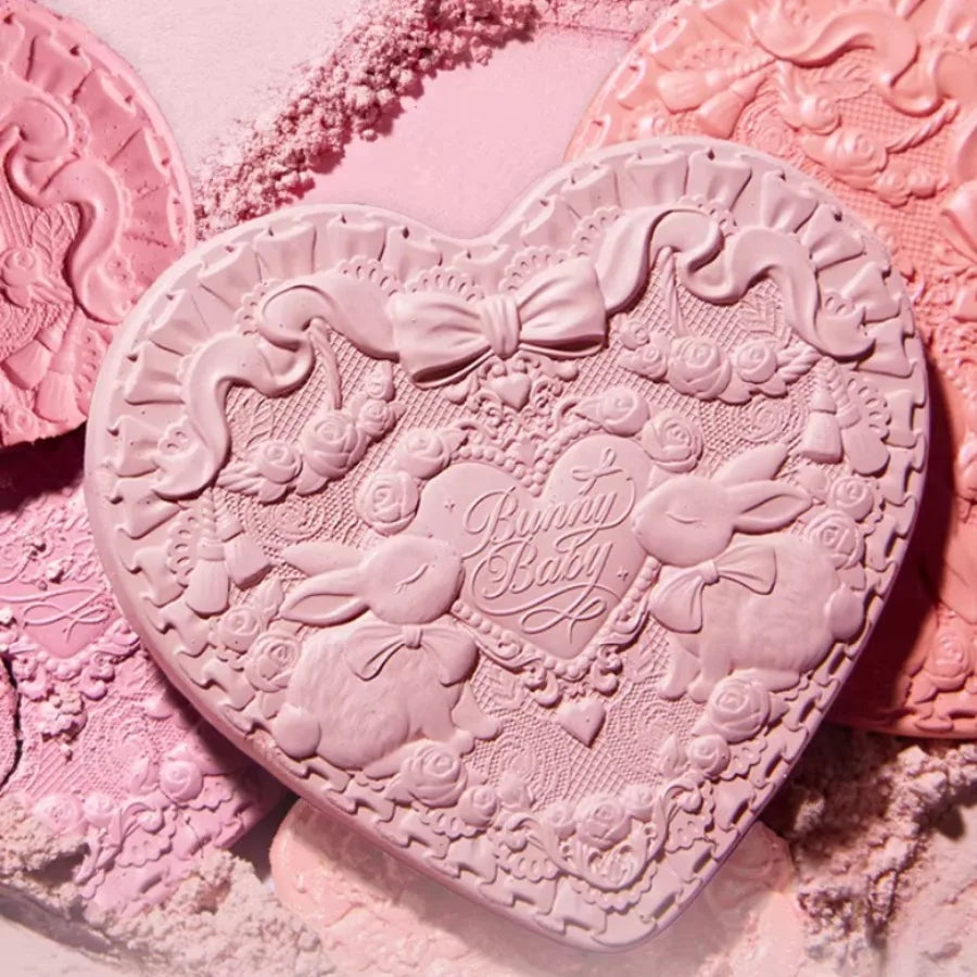 Flowerknows Garden Rose Blush Powder Blusher for Cheeks,Cruelty Free Makeup - Shape,Contour Face for A Natural Matte Finish